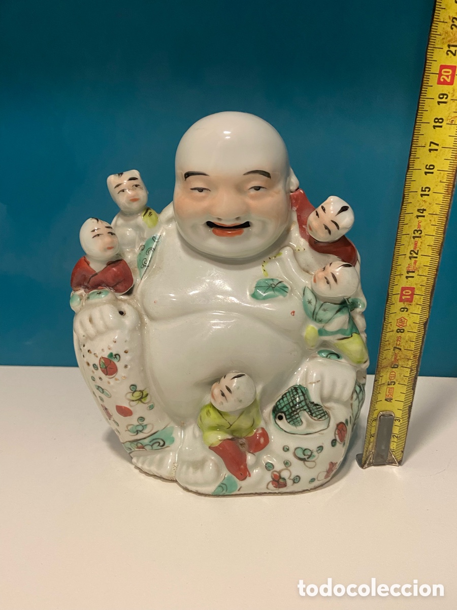 Arte: Buda chino porcelana - Foto 1