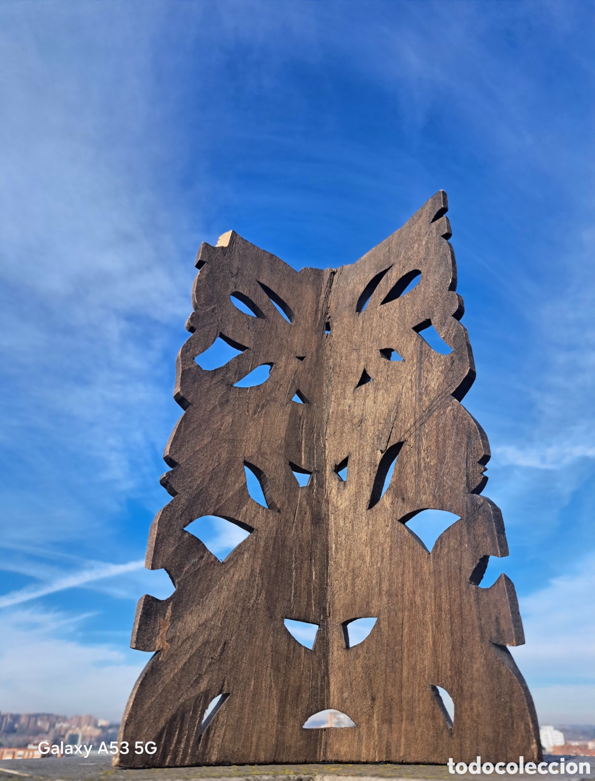 Arte: MASCARA DE MADERA ETNICA ESTILO MAYA AZTECA - Foto 6