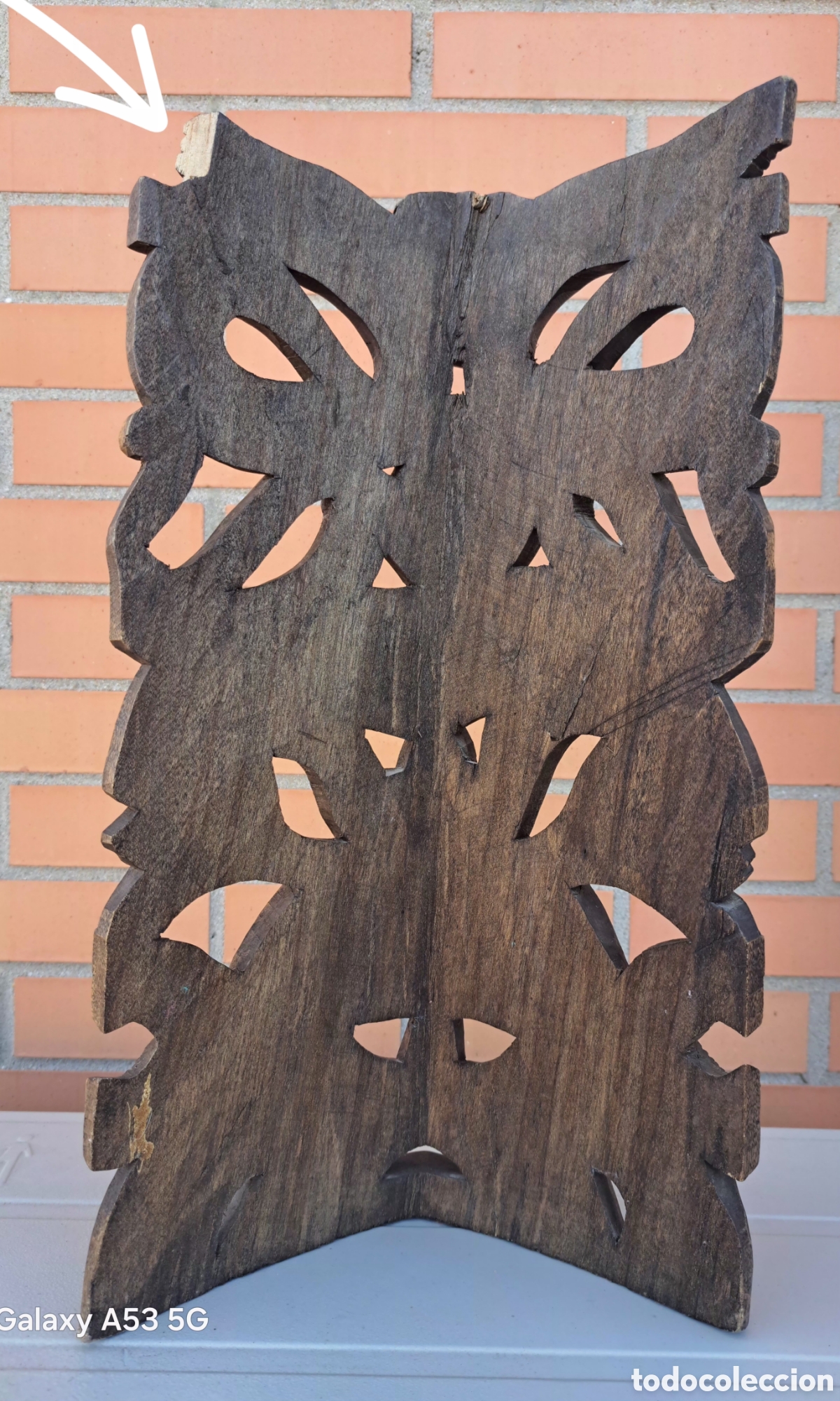 Arte: MASCARA DE MADERA ETNICA ESTILO MAYA AZTECA - Foto 5