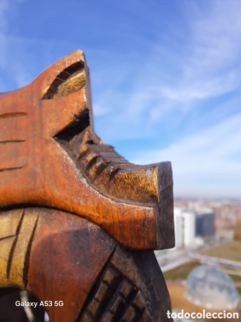 Arte: MASCARA DE MADERA ETNICA ESTILO MAYA AZTECA - Foto 7