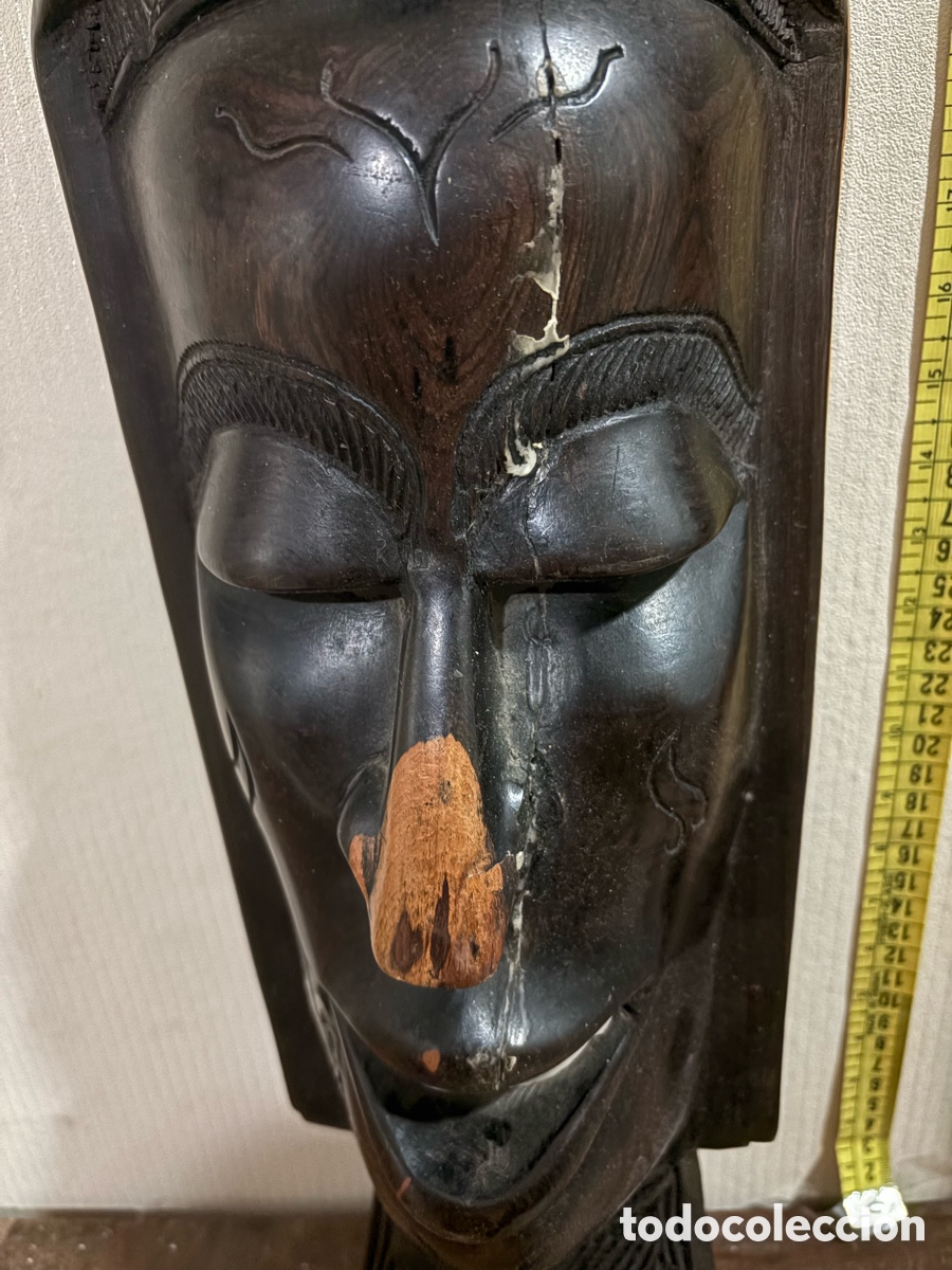 Arte: Mascar africana talla madera - Foto 5