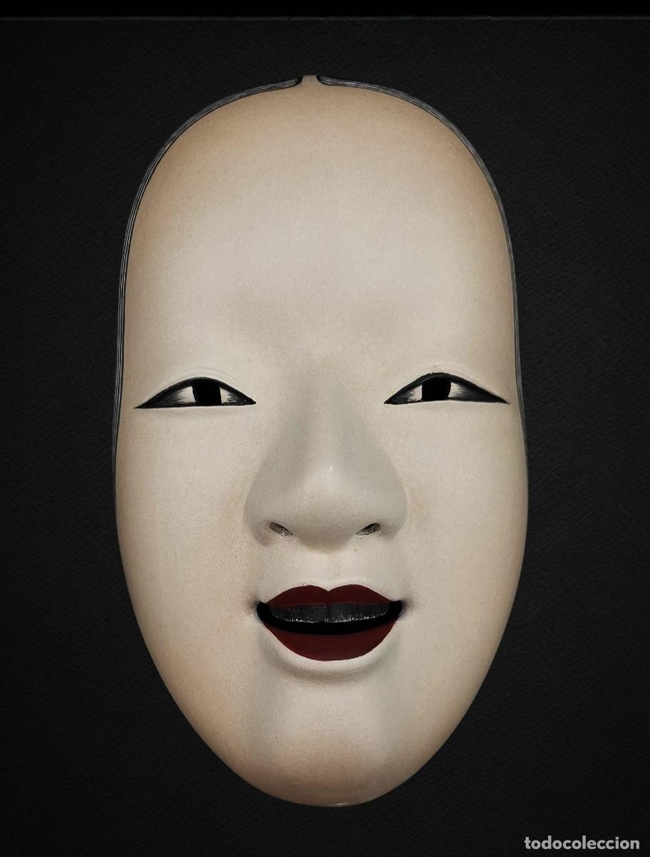 Arte: + MASCARA ARTESANAL JAPONESA OKAME DE TEATRO TALLADA Y PINTADA A MANO
