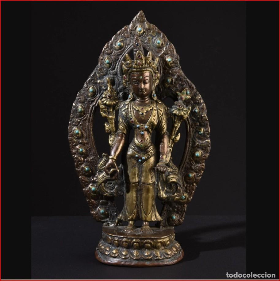Art: Extraordinaria pieza del siglo XVII/XVIII , Bodhisattva Padmapani.