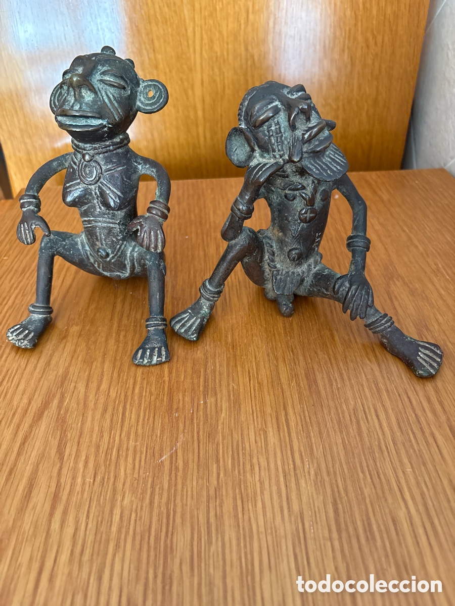 Arte: Pareja figuras bronze