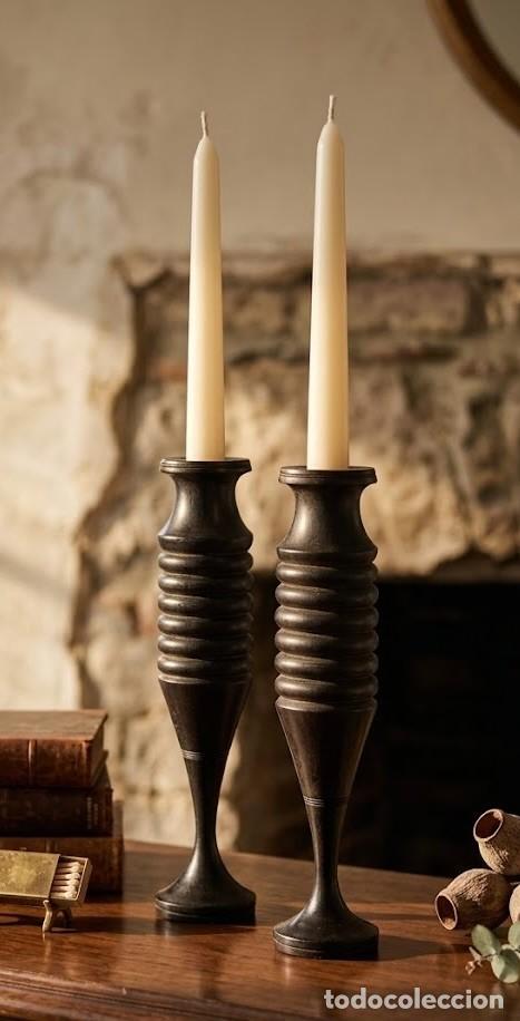 Arte: Candelabros &eacute;bano Mozambique &ndash; artesan&iacute;a africana