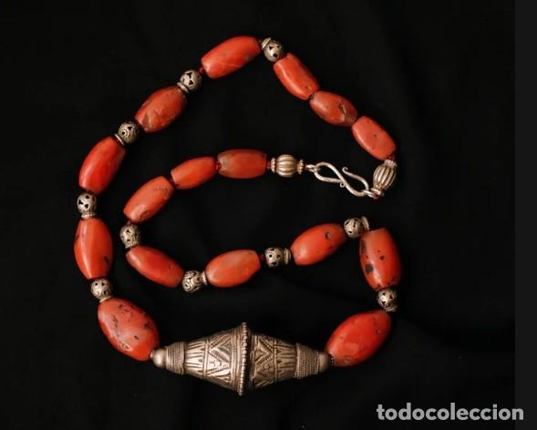 Arte: Muy raro collar, Cornalina PEMA RAKA.La piedra m&aacute;s rara en la tradici&oacute;n Dzi Tibetana.