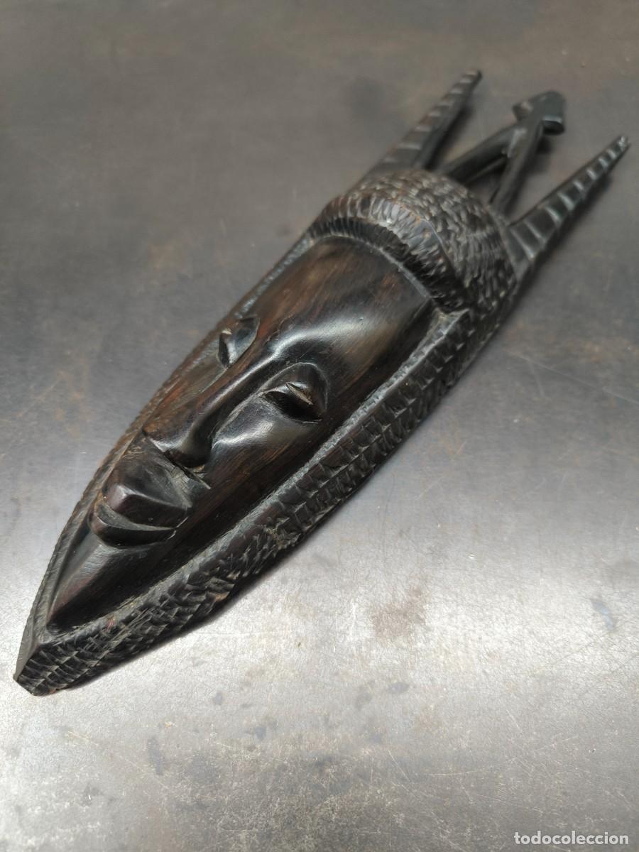 Arte: M&aacute;scara Ebano antigua 30cms