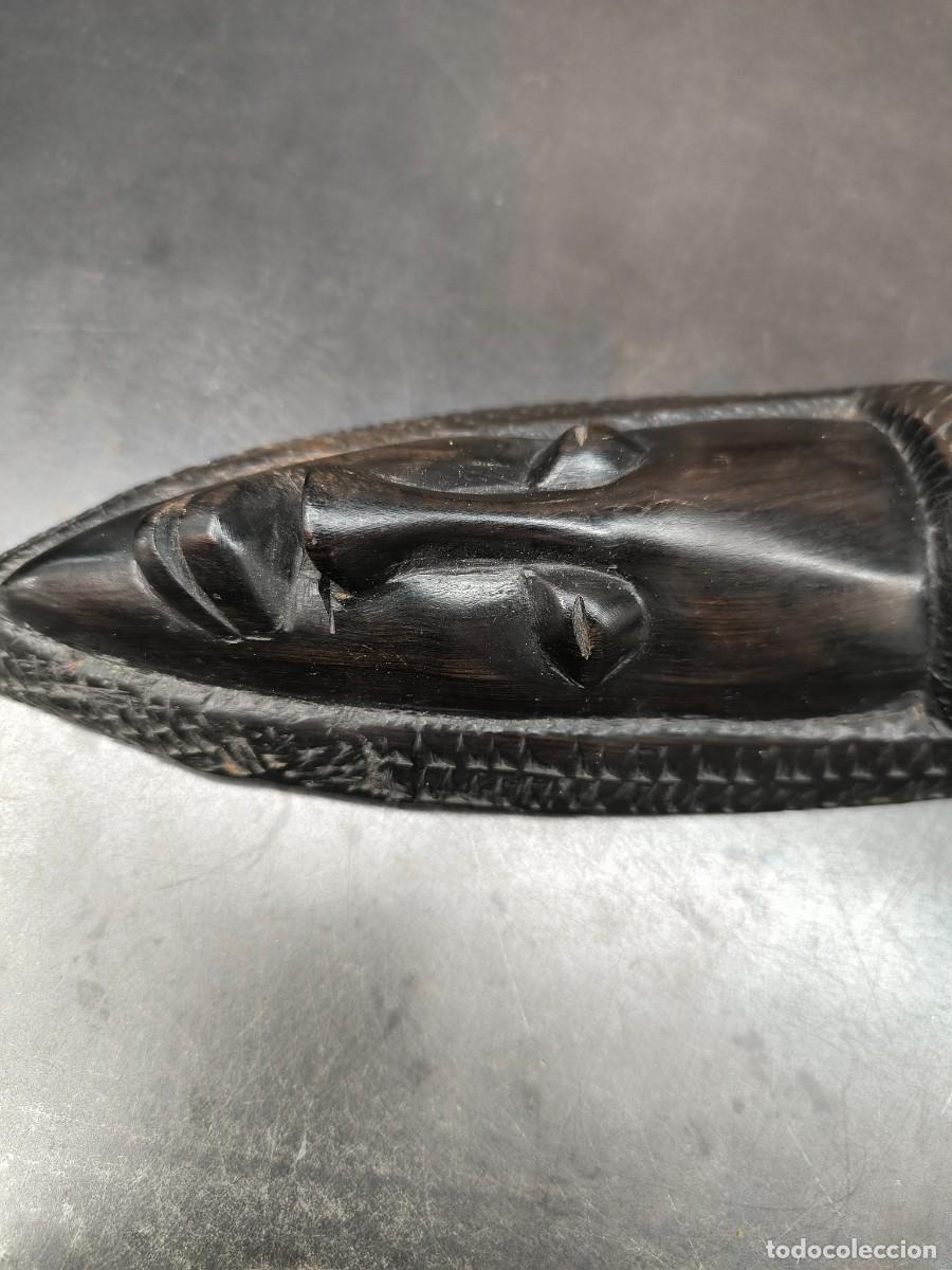Arte: M&aacute;scara Ebano antigua 30cms - Foto 2