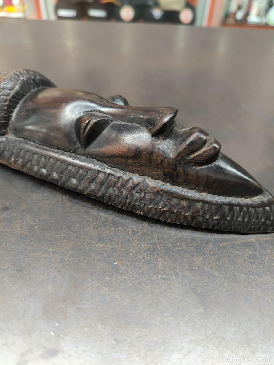 Arte: M&aacute;scara Ebano antigua 30cms - Foto 3