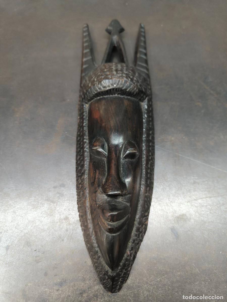 Arte: M&aacute;scara Ebano antigua 30cms - Foto 6