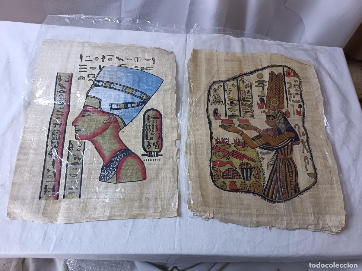 Arte: Dos Papiros egipcios, Nefertiti y otro