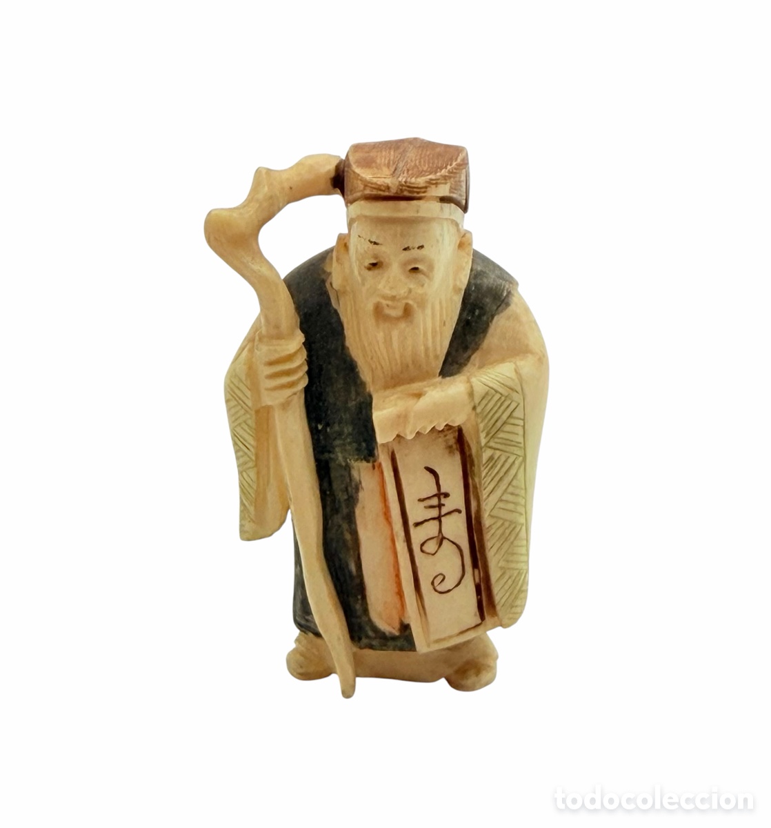 Arte: Antiguo Netsuke Meiji Japon&eacute;s de Hueso