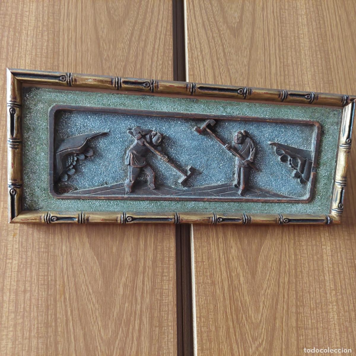 Arte: Cuadro de madera chino inmortales - Foto 1