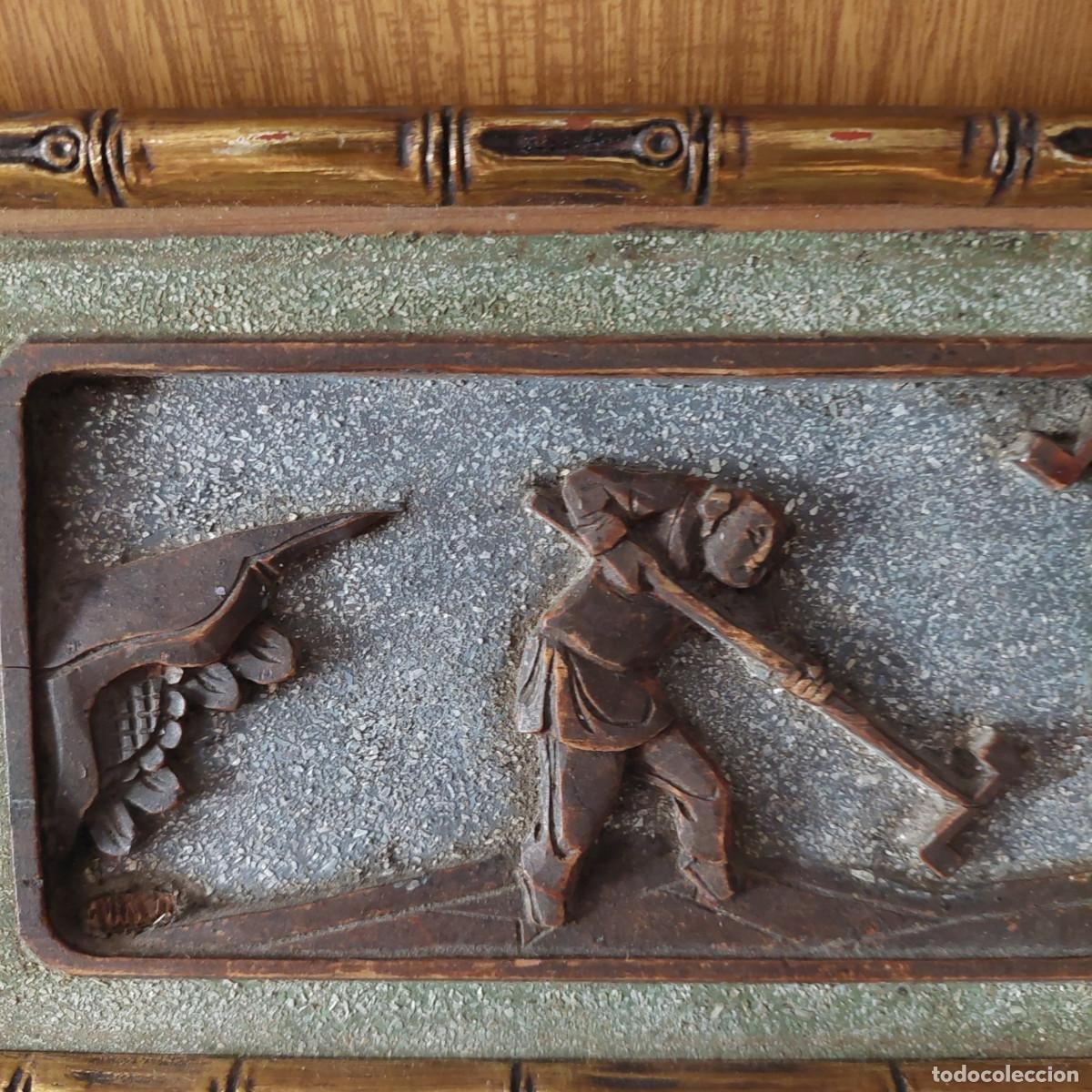 Arte: Cuadro de madera chino inmortales - Foto 4