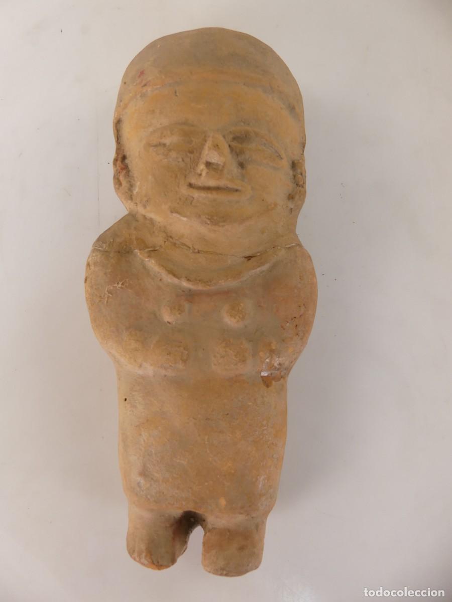 Arte: BONITA FIGURA DE BARRO ARTE ETNICO AMERICA