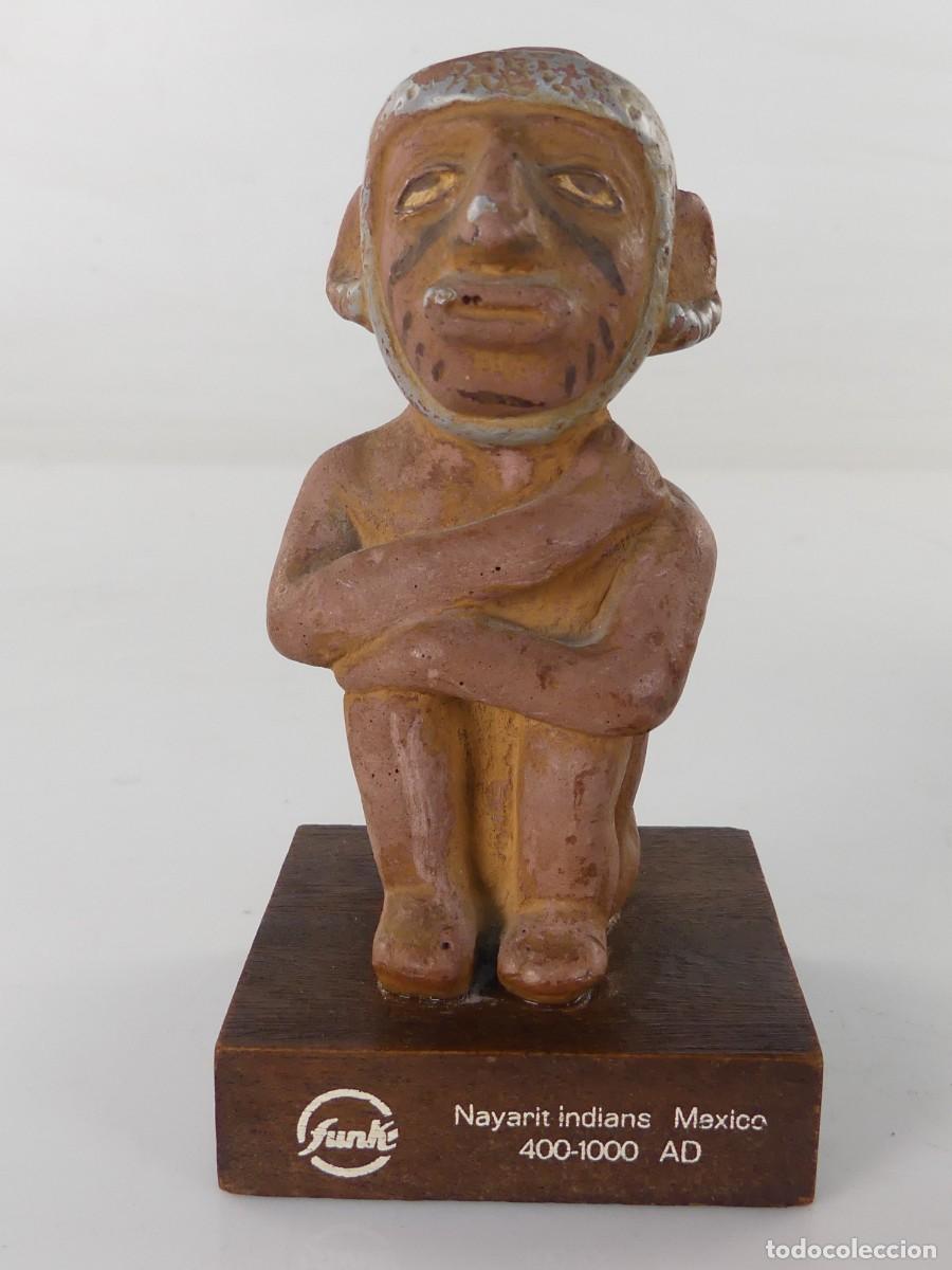 Arte: FIGURA CERAMICA TERRACOTA NAYARIT MEXICO CON PUBLICIDAD.