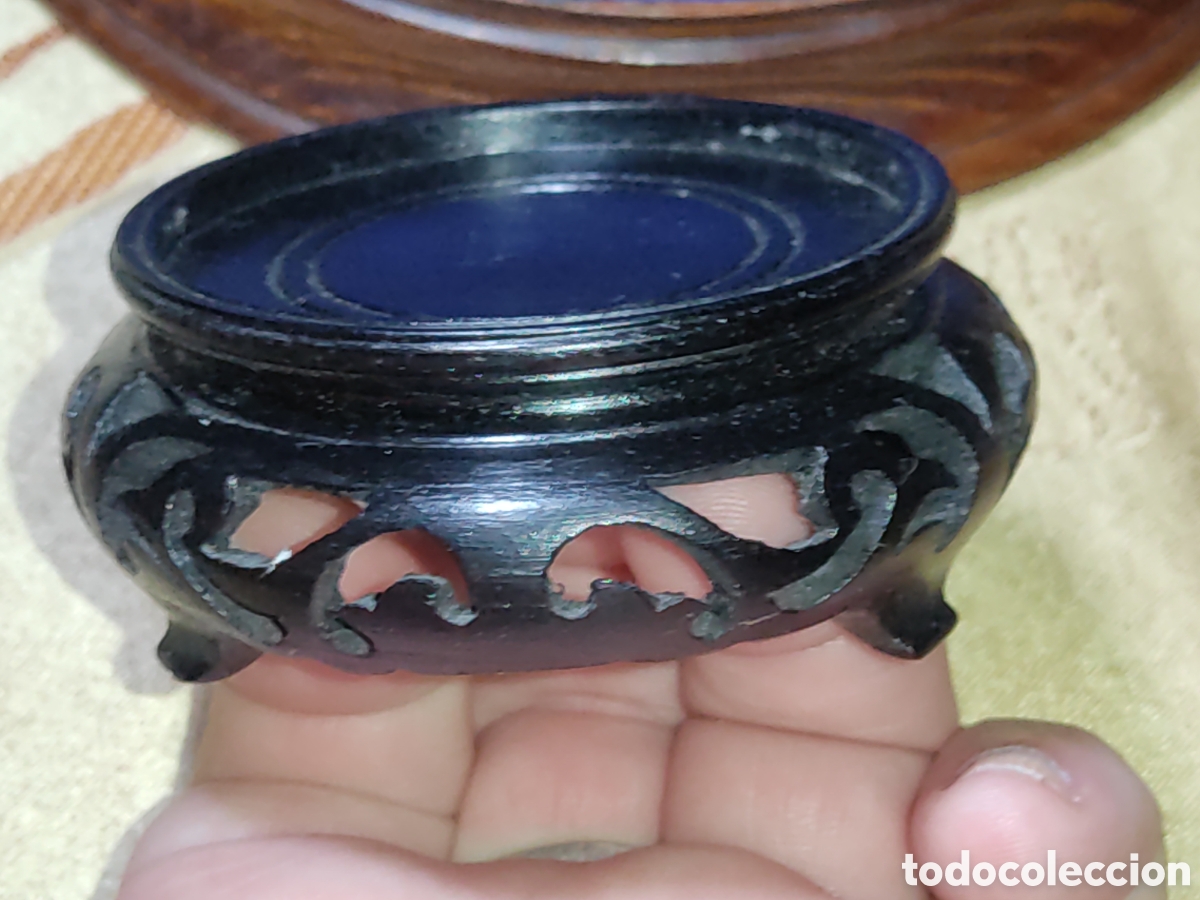 Arte: Peana de madera oriental tallada.*VF*