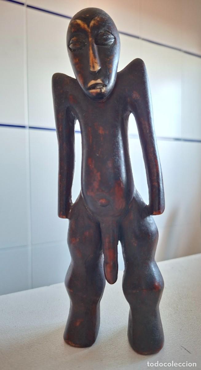 Arte: ESCULTURA FETICHE YAKA - REP&Uacute;BLICA DEMOCR&Aacute;TIDA DEL CONGO - VIRILIDAD Y FECUNDIDAD