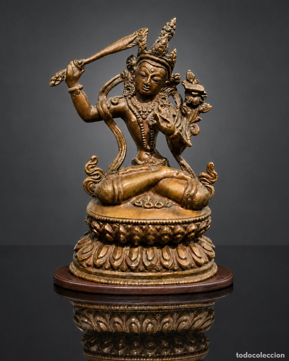 Arte: Bodhisattva Manjushri, finales XVIII, principios XIX.