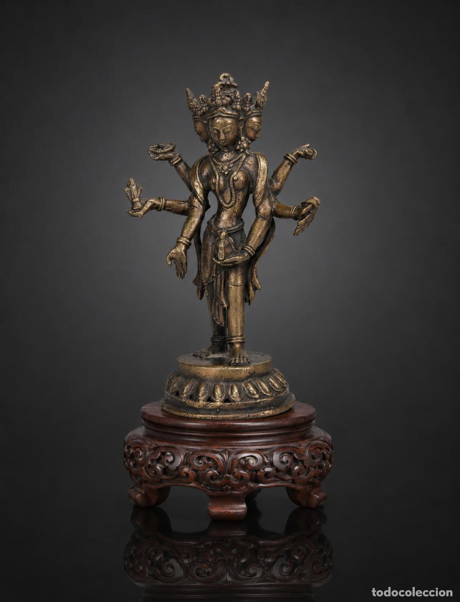 Arte: Escultura bronce fundido China/Tibetana, Primer Tercio siglo XX.