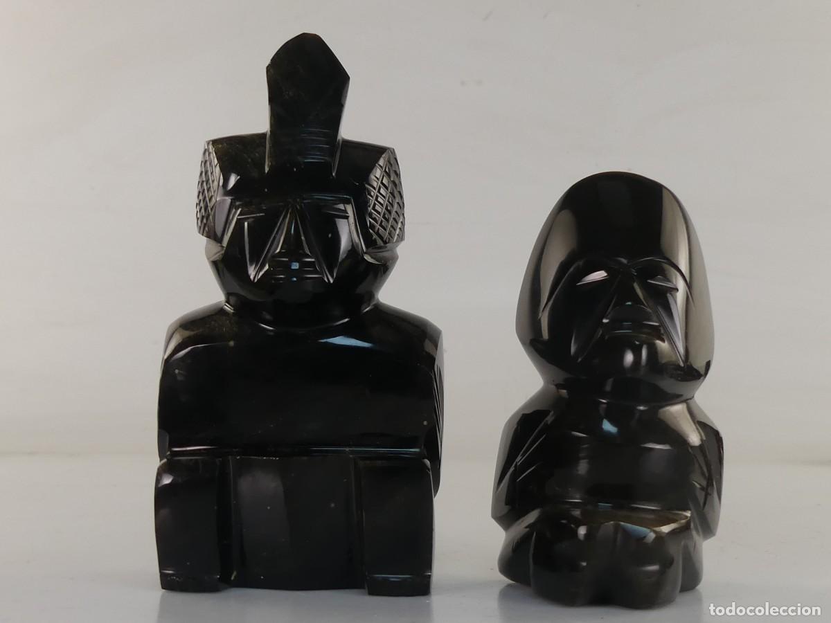 Arte: FIGURAS DE PIEDRA OBSIDIANA ARTE ETNICO AMERICA