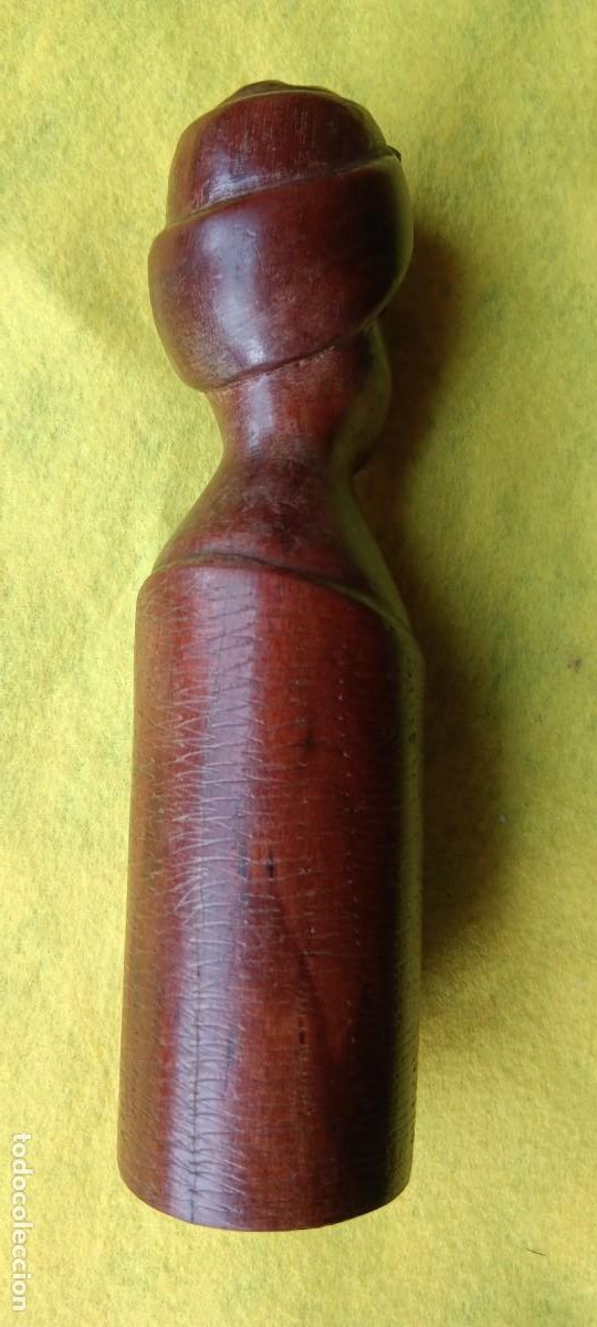 Arte: FIGURA &Eacute;TNICA DE MADERA DE MUJER CUBANA