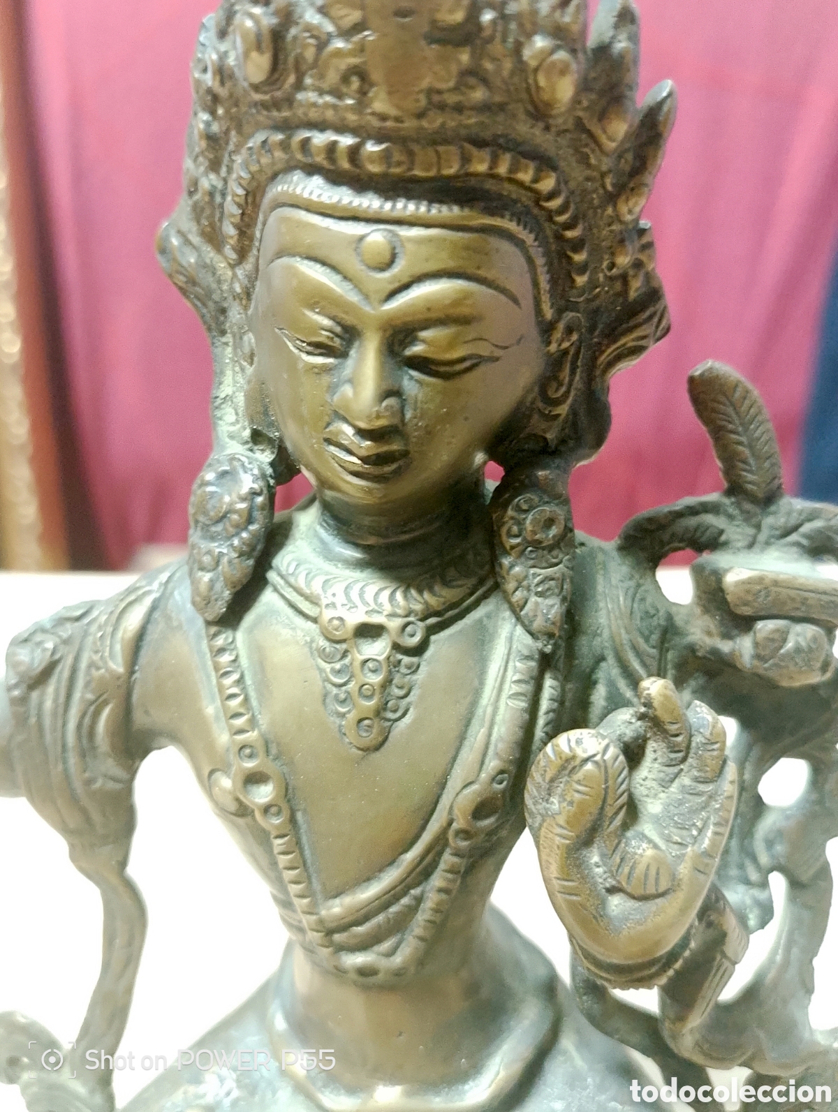 Arte: Figura de india de bronce - Foto 3