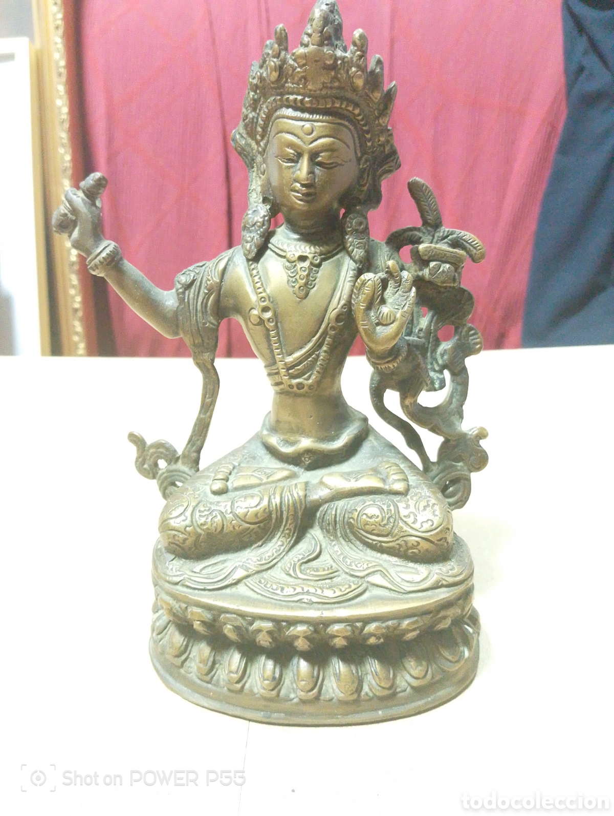 Arte: Figura de india de bronce - Foto 1