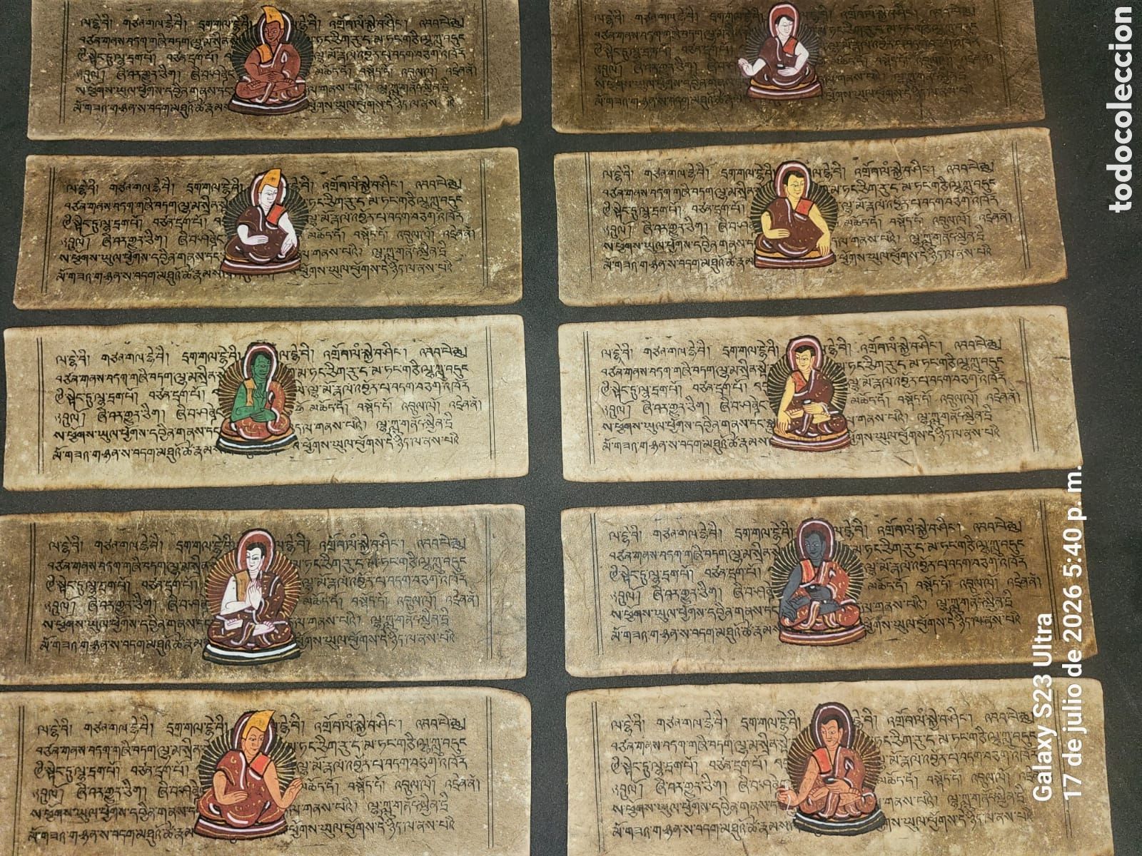 Arte: Escrituras tibetanas llamas.