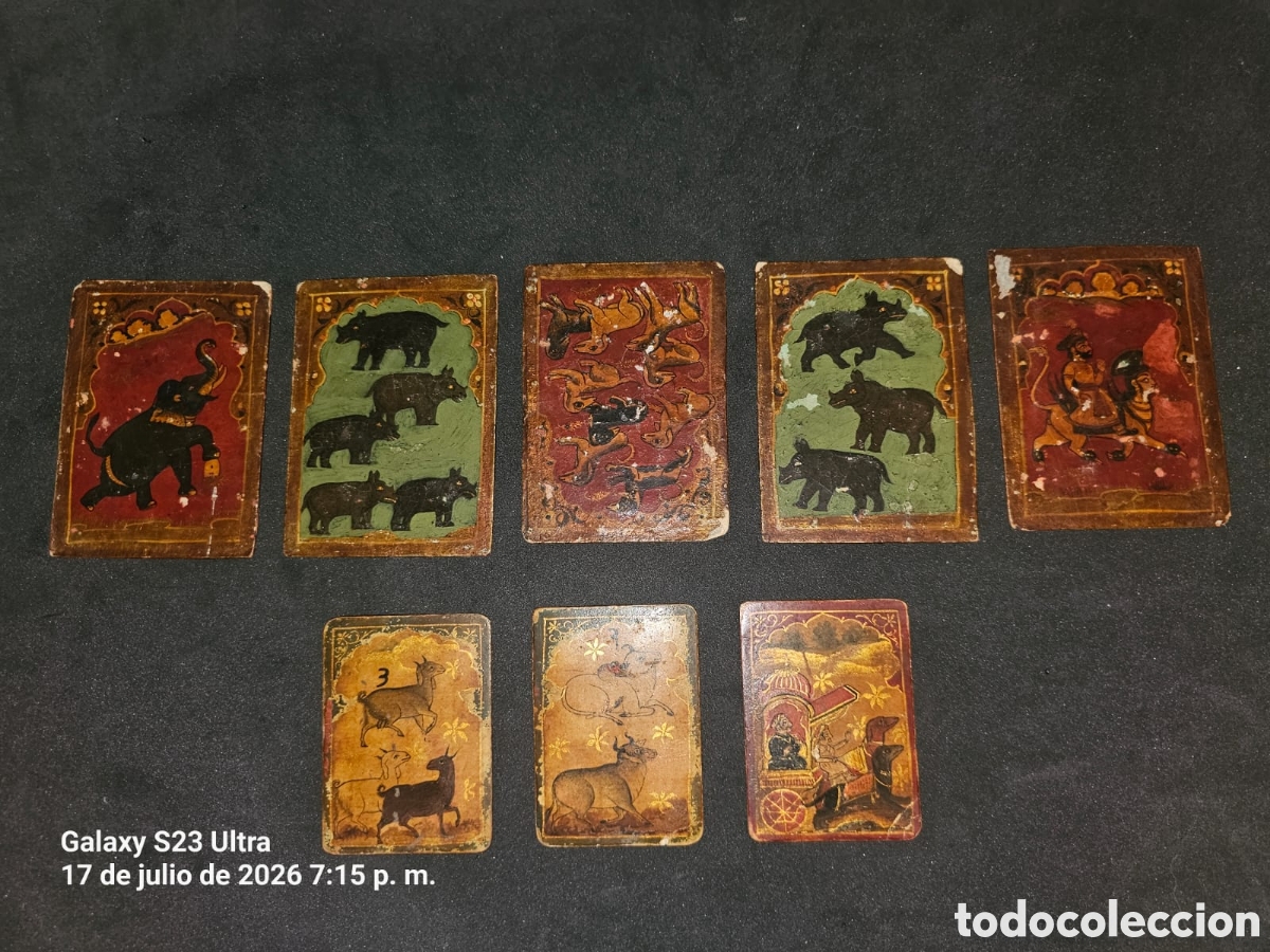 Arte: Cartas pintadas a mano imperio Mogol.