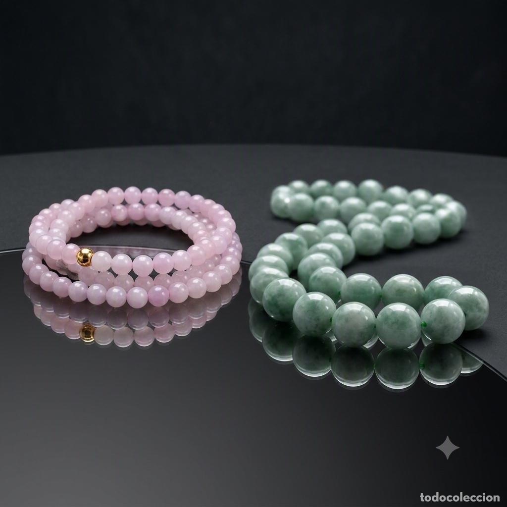 Arte: Lote de 2 collares de JADE JADEITA, de gran calidad.