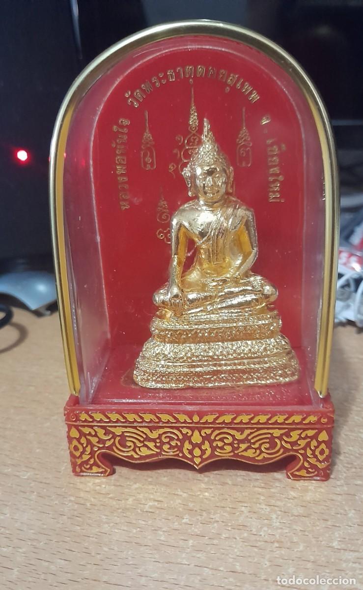 Arte: FIGURA BUDA METAL DORADO DE TAILANDIA