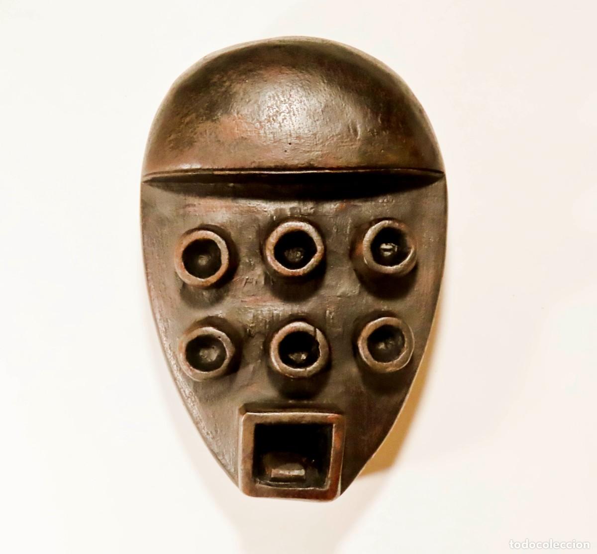 Arte: M&Aacute;SCARA AFRICANA GREBO KRU LIBERIA ARTE TRIBAL 29 cm