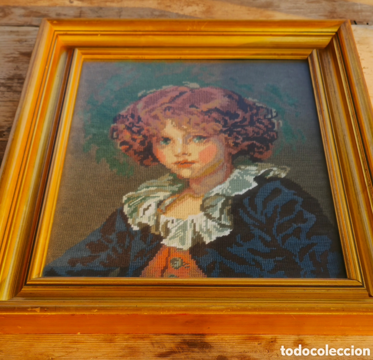 Arte: Tapiz Petit point vintage - Foto 6