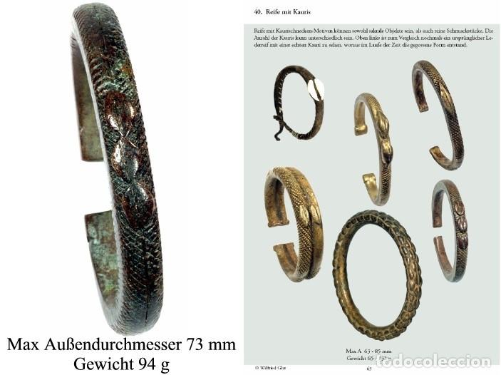 Arte: BRAZALETE ARTE &Eacute;TNICO AFRICANO. LOBI. COSTA MARFIL, BURKINA. &Aacute;FRICA.