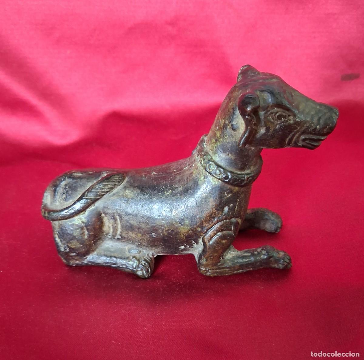 Arte: Antiguo perro de bronce chino.XIX - Foto 2
