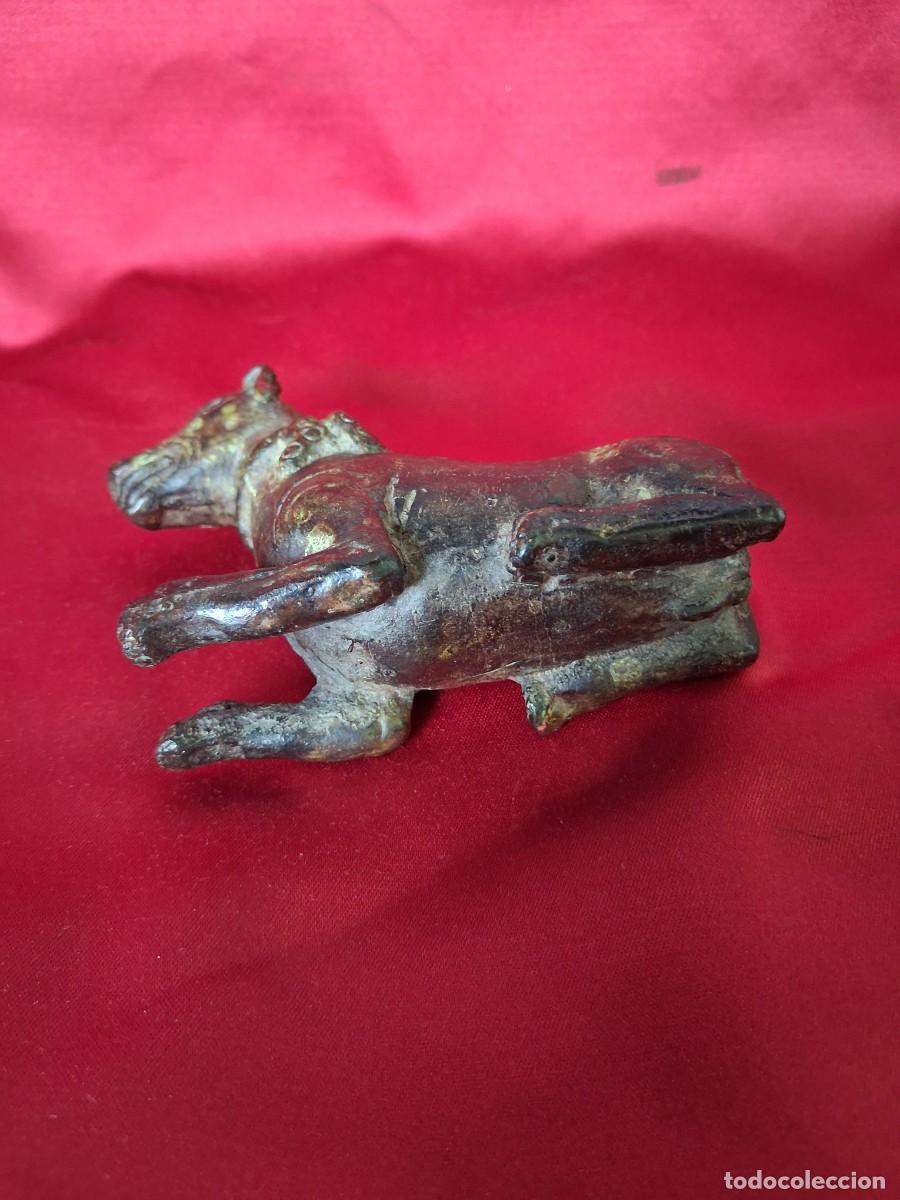 Arte: Antiguo perro de bronce chino.XIX - Foto 4