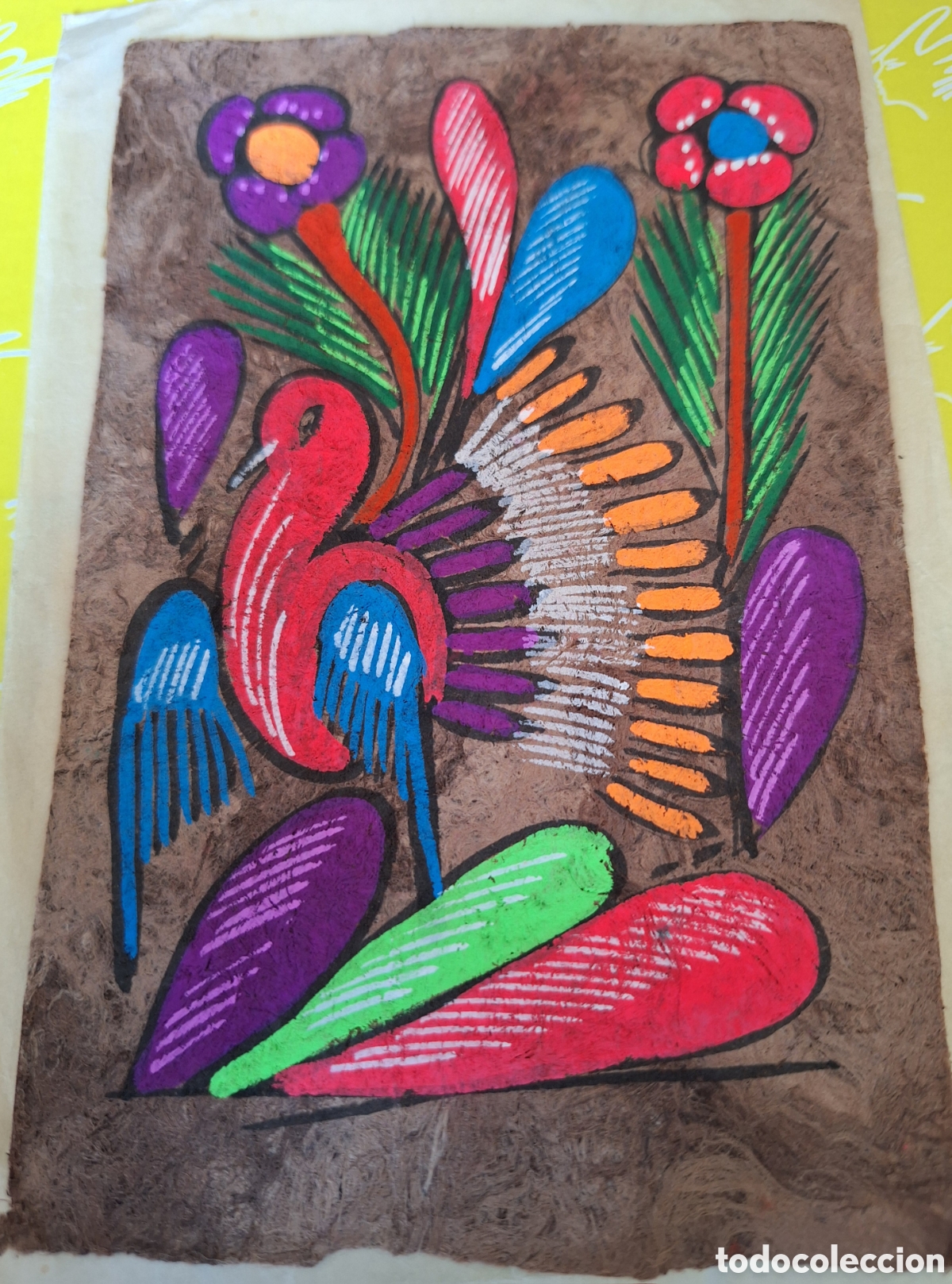 Arte: L&aacute;mina pintada a mano mexicana