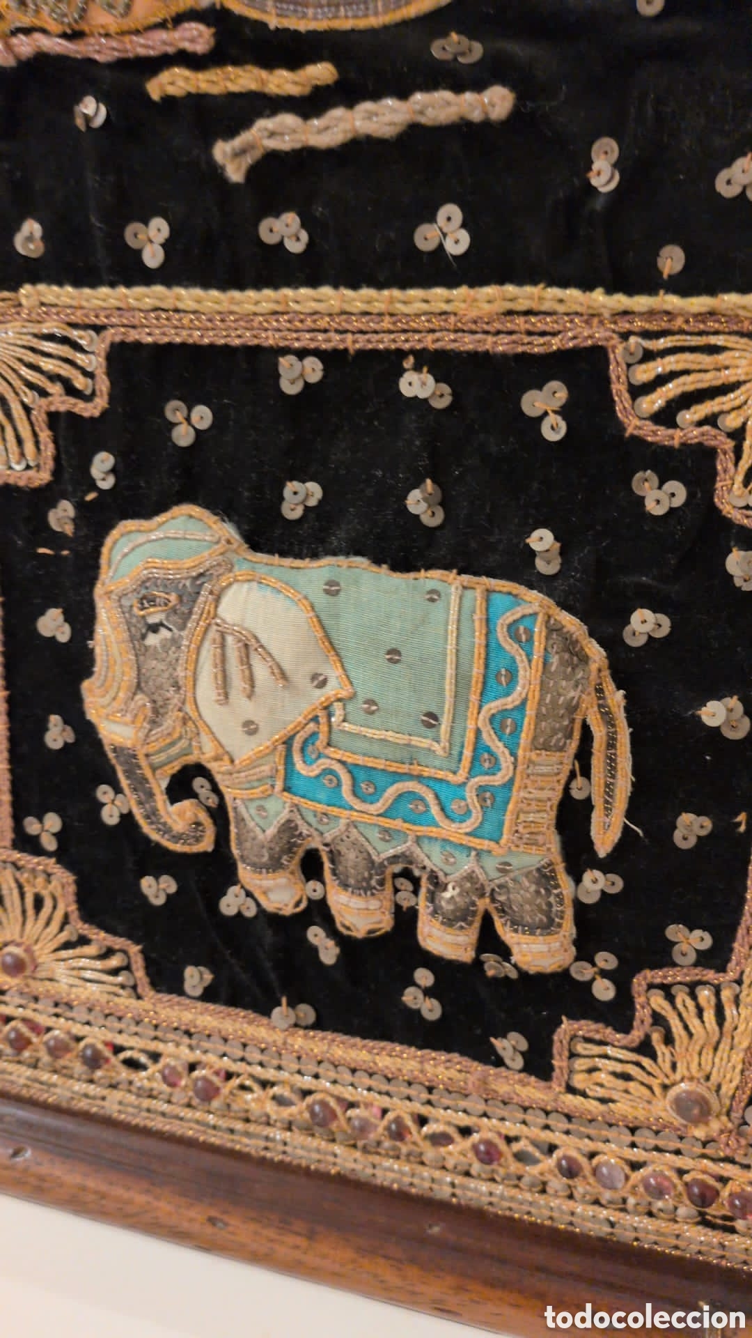 Arte: Panel textil asi&aacute;tico. 157x92cm. - Foto 6