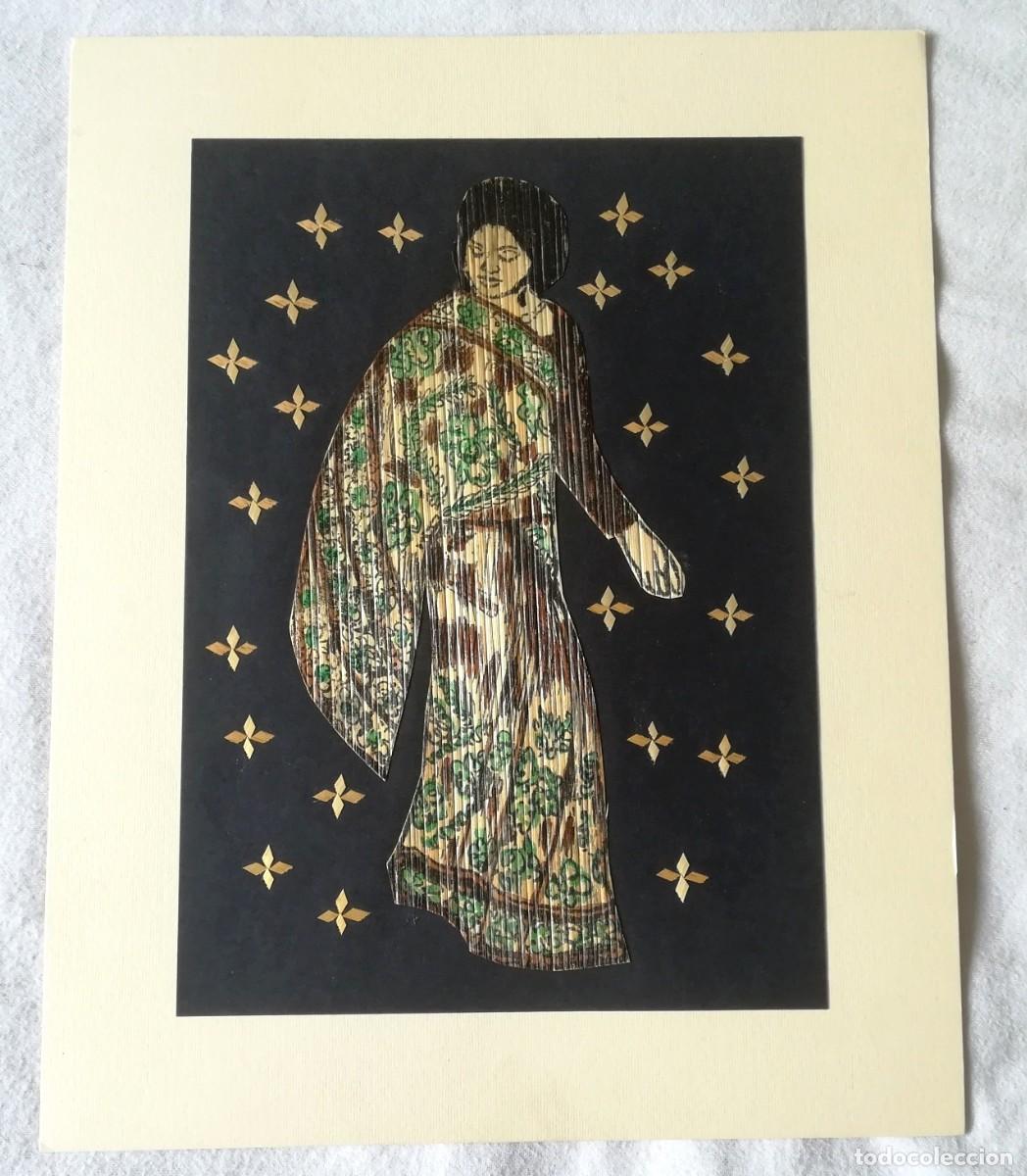 Arte: Cuadro &eacute;tnico art&iacute;stico de bamb&uacute; - Mujer - Foto 2