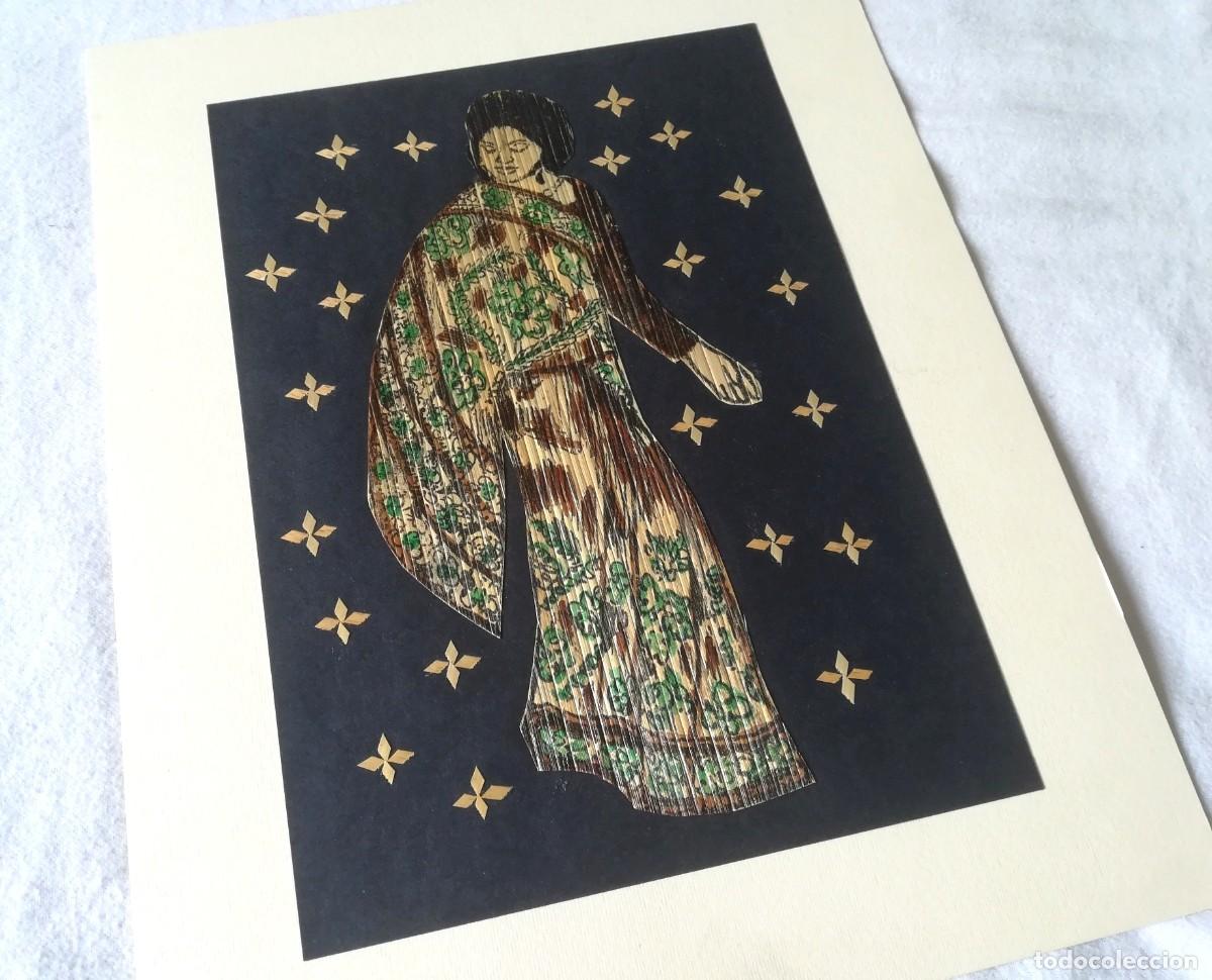 Arte: Cuadro &eacute;tnico art&iacute;stico de bamb&uacute; - Mujer - Foto 3