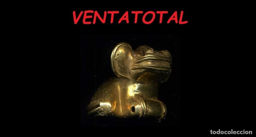 Arte: SIRVE PARA COLGANTE - FIGURA ANIMAL PRECOLOMBINO QUIMBAYA CATURRO ANTROPOMORFO LEER DESCRIPCION