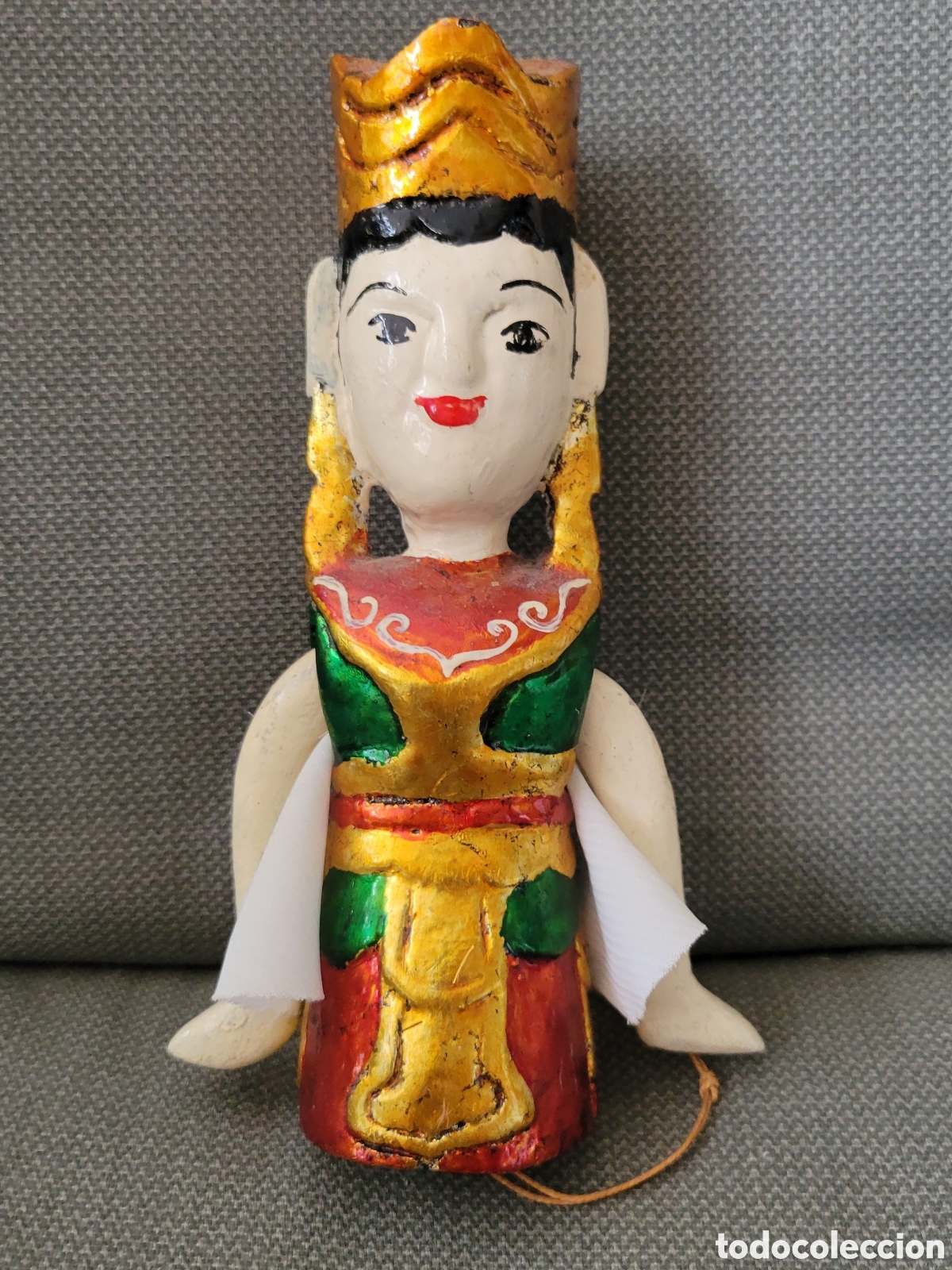 Arte: Antigua Marioneta Vietnamita Tradicional M&uacute;a Rối