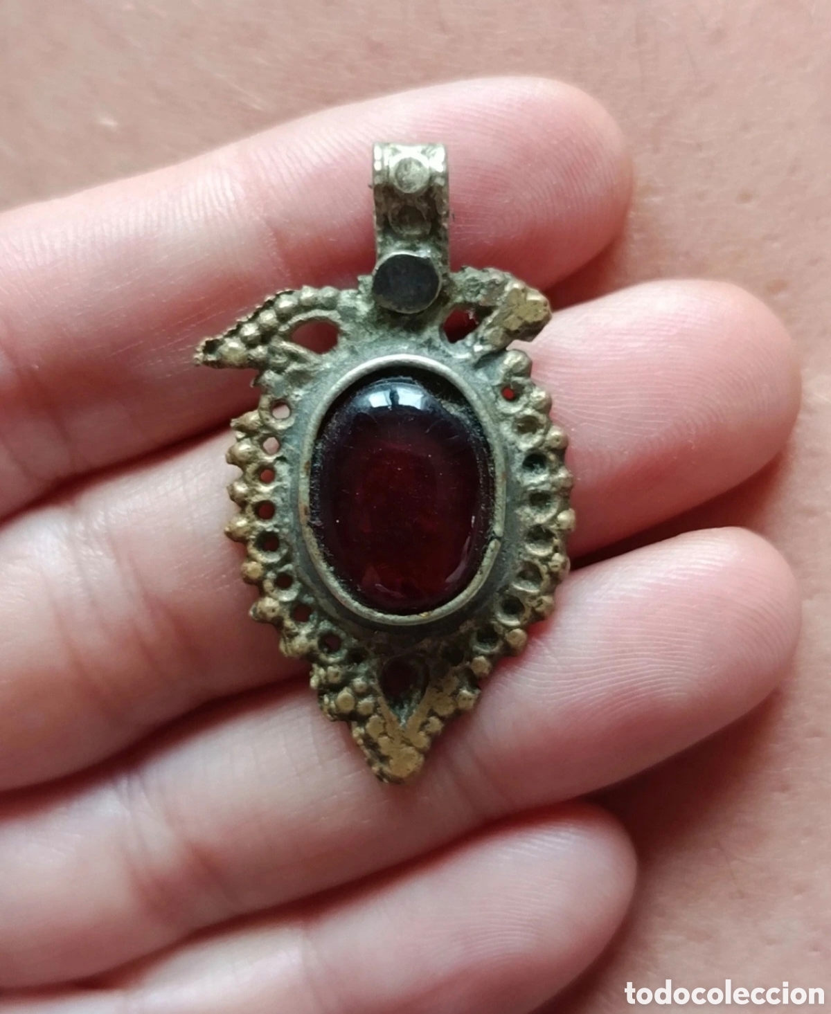 Arte: Lote 2 colgantes vintage y &eacute;tnicos / Abalorios decorativos