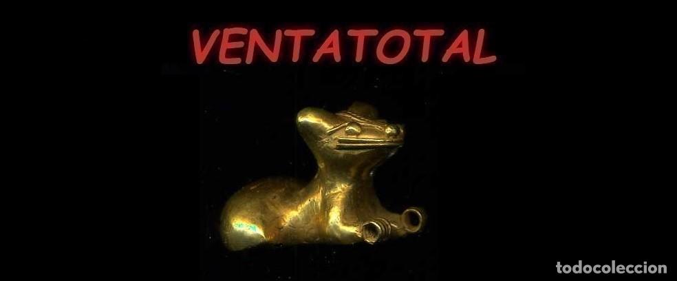 Arte: FIGURA DE ALEACION DE ORO TUMBAGA JAGUAR ANTROPOMORFO PRECOLOMBINO QUIMBAYA LEER DESCRIPCION
