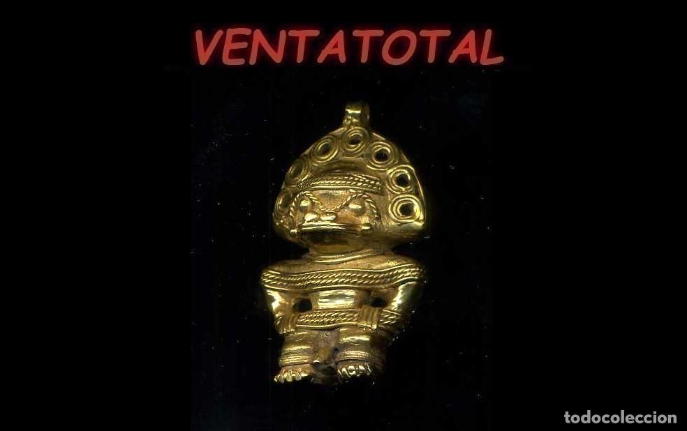 Arte: FIGURA DE ALEACION DE ORO TUMBAGA INDIO CHAMAN ZOOMORFICO PRECOLOMBINO TAIRONA LEER DESCRIPCION