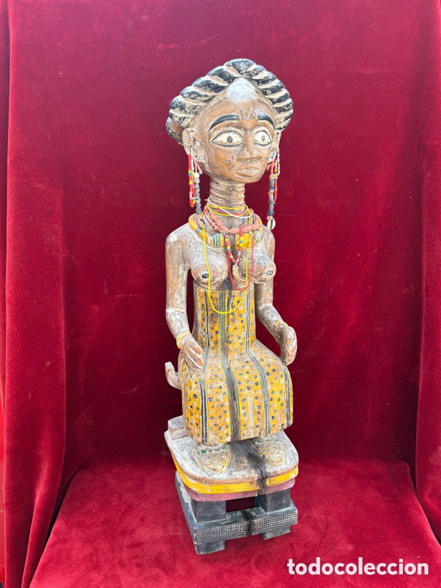 Arte: Antigua y gran talla Africana,Mami Wata,Diosa del agua!