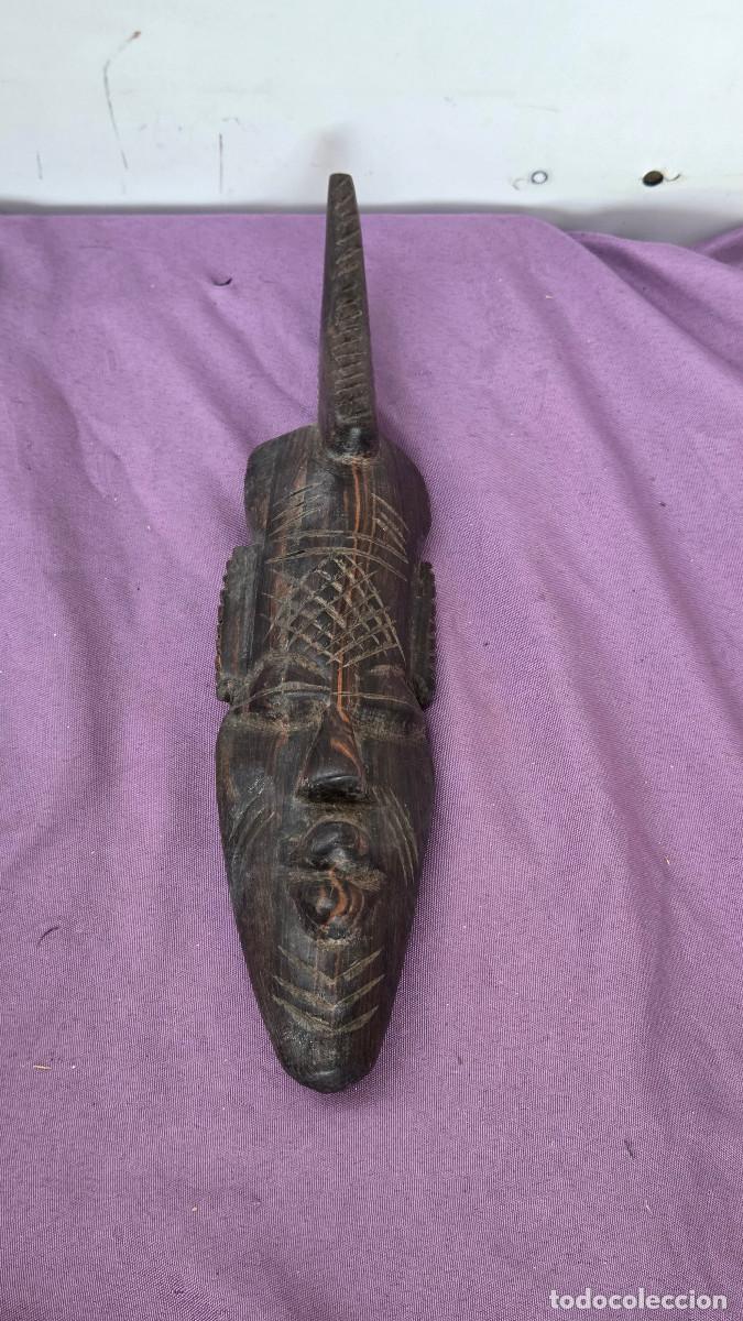 Arte: mascara de arte africano madera de ebano