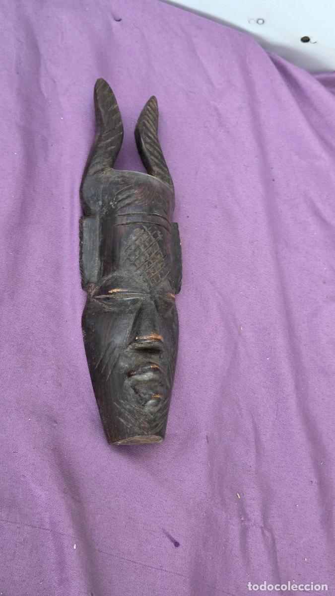 Arte: mascara de arte africano madera de ebano