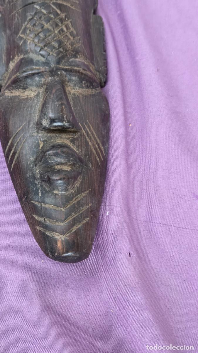 Arte: mascara africana de madera ebano - Foto 2